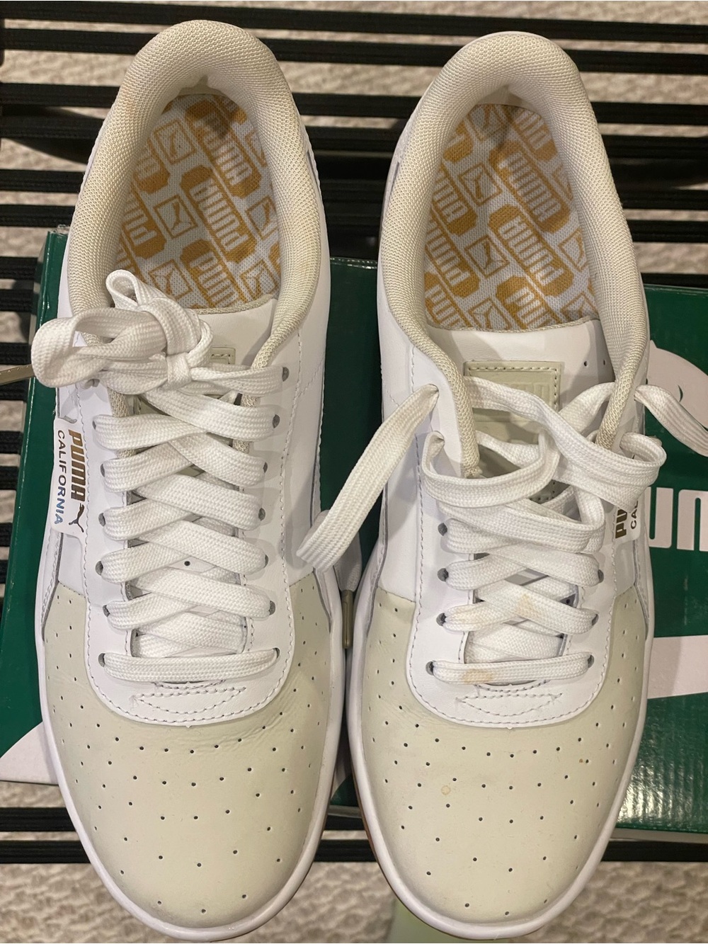 Puma California White Whisper Low-Top Sneakers